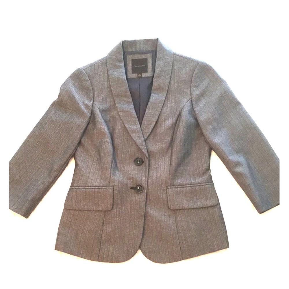 Charcoal gray suit jacket